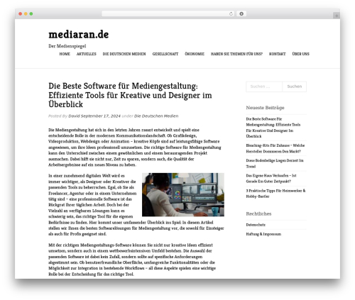 Naya Lite best WordPress theme - mediaran.de Naya Lite best WordPress theme - mediaran.de