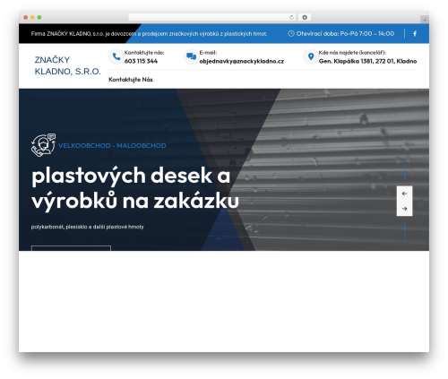 Plumer WordPress website theme - znackykladno.cz