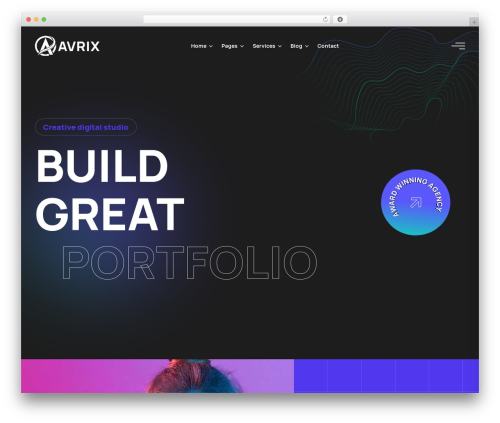 WordPress theme Avrix - wordpress.validthemes.net/avrix