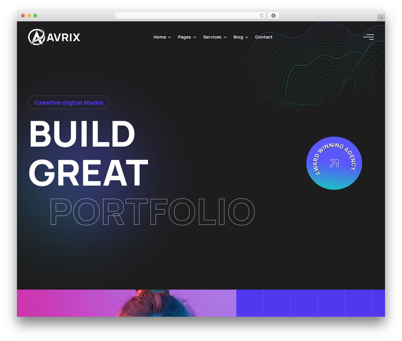 WordPress theme Avrix - wordpress.validthemes.net/avrix