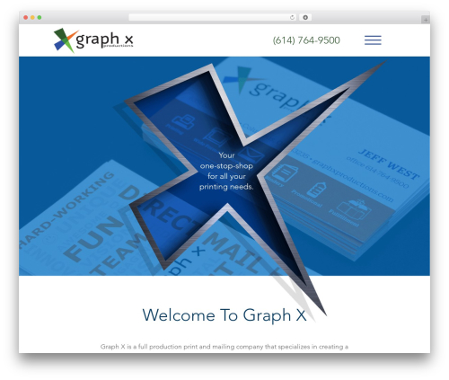 WordPress theme Graphx - graphxproductions.com