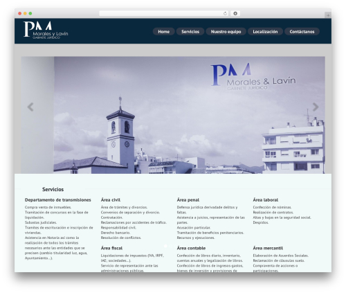WordPress website theme Limo WP - gabinete-juridico.es