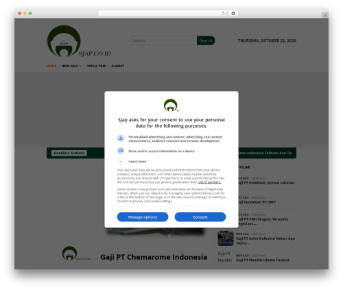 BloggingPro WordPress theme - sjap.co.id