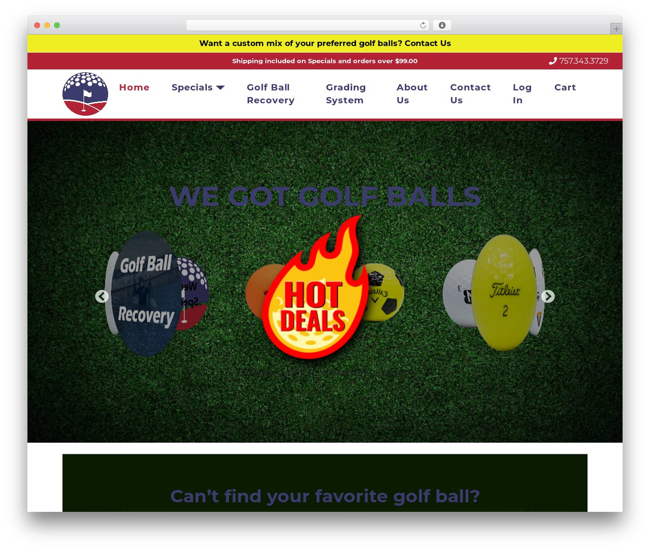 Understrap theme WordPress - wegotgolfballs.com