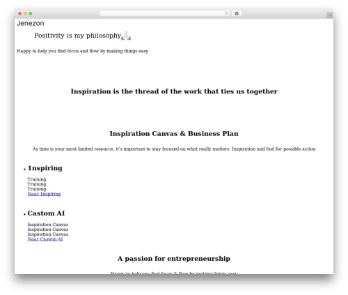 WordPress theme Etch Theme - jenezon.com