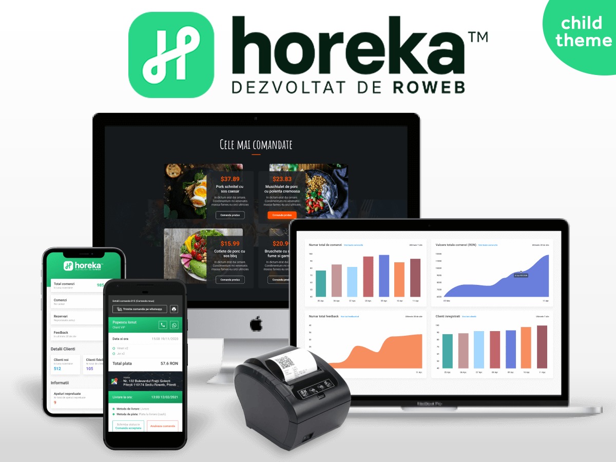 Best WordPress theme Horeka Theme Child