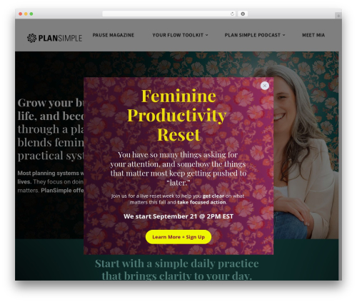 Divi WordPress theme - plansimple.com