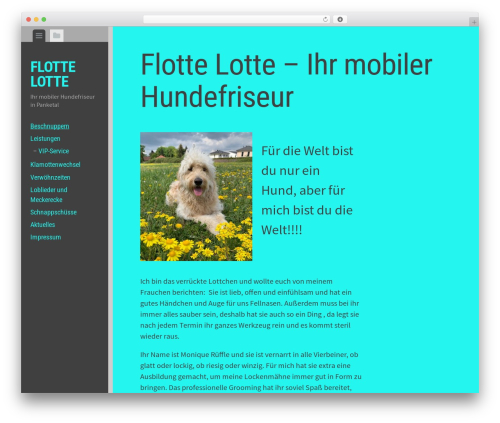Editor - WordPress.com WordPress theme - flottelotte.dog