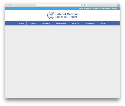 Enfold WordPress theme - cabinet-medical-cheseaux.ch