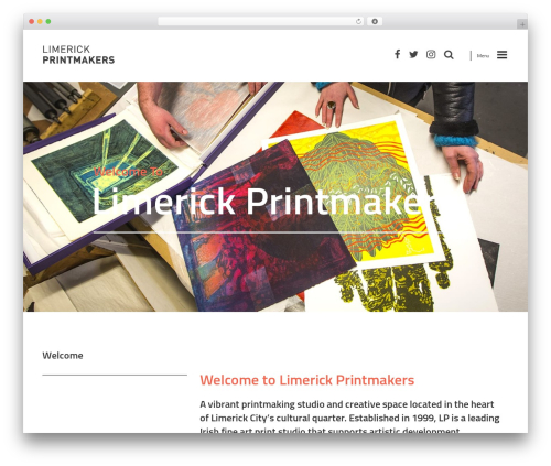 Limerick printmakers best WordPress theme - limerickprintmakers.com