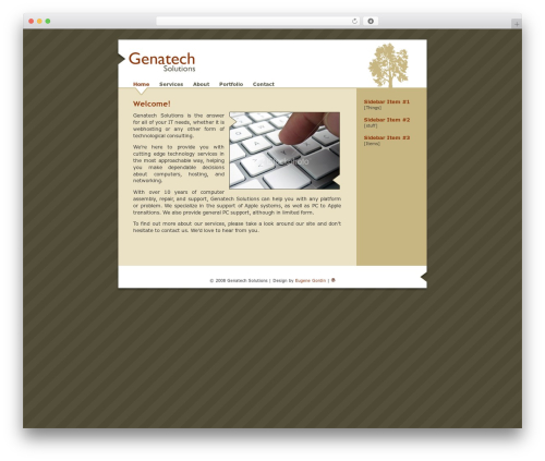 Theme WordPress WordPress Default - genatech.com