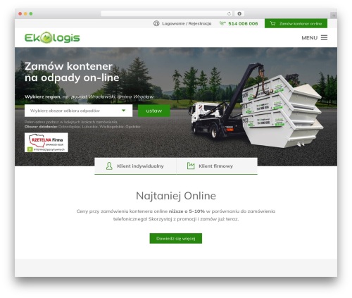 WordPress theme Empty Template - eko-logis.com