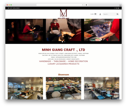 Bamboo WordPress theme - minhgiangcraftvn.com