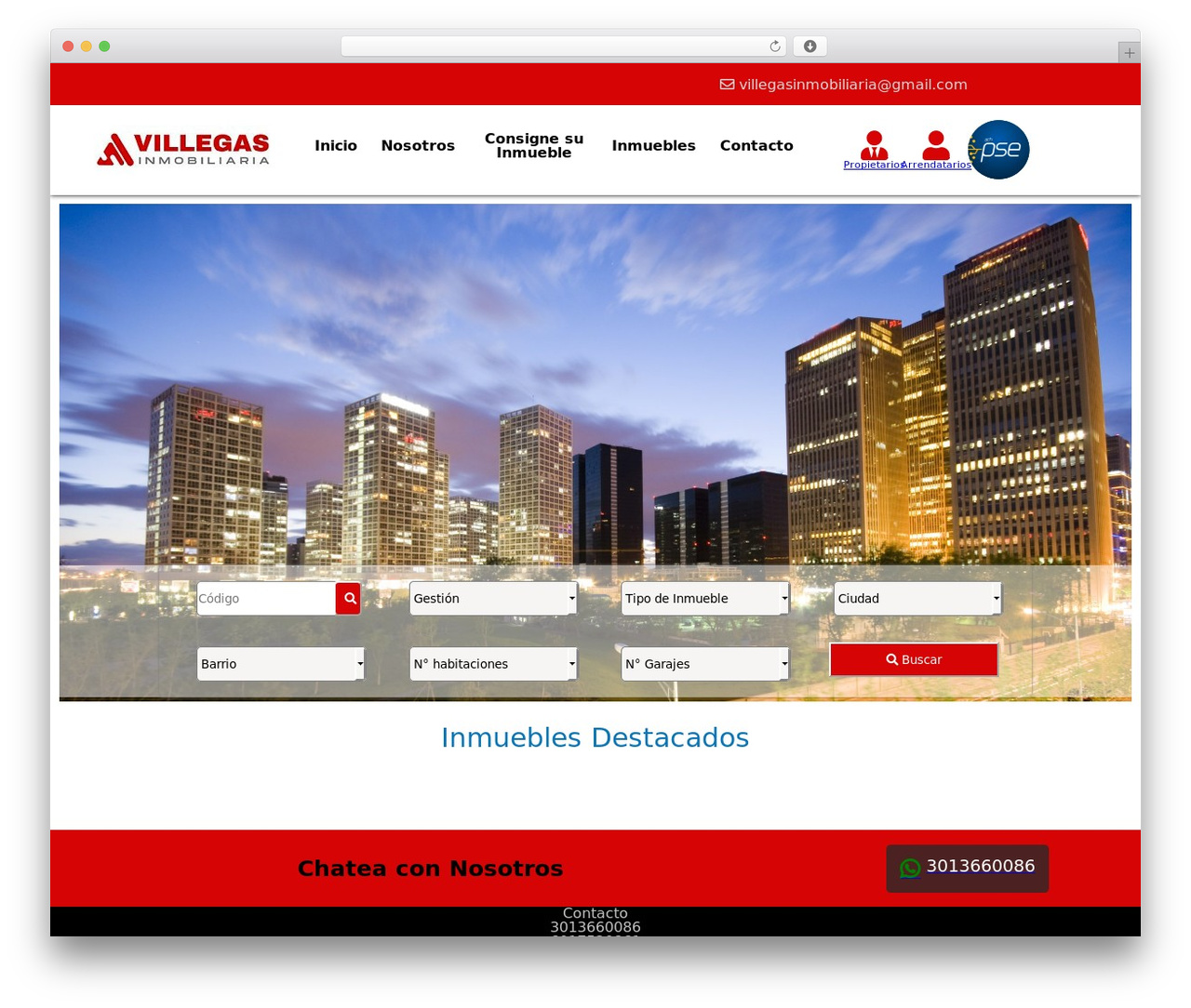 circe WordPress theme - villegasinmobiliaria.com