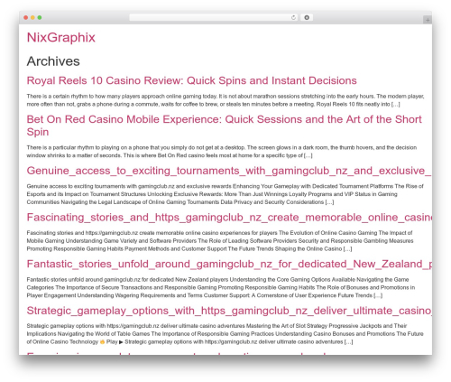 Cgt blocks WordPress plugin - nixgraphix.co.za