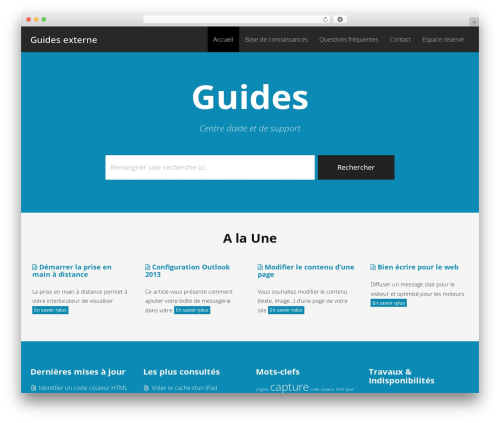 KnowledgePress WordPress theme - guides.agence-nocta.fr