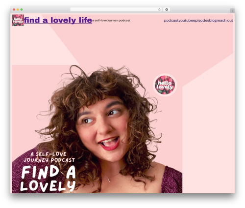 Blockbase WordPress theme design - findalovelylife.com