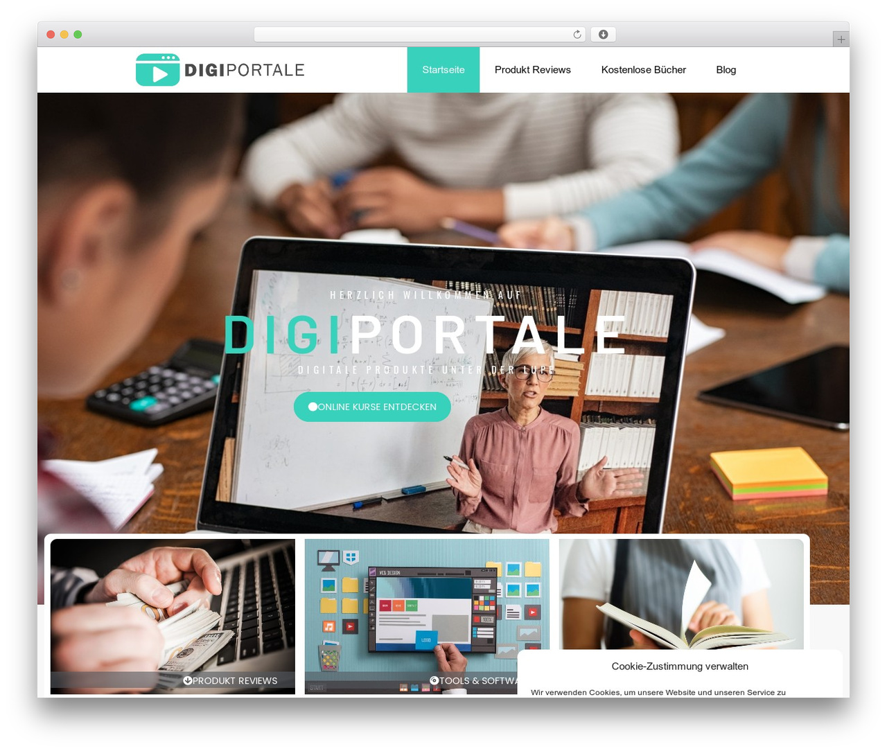 GeneratePress WordPress theme design - digiportale.de