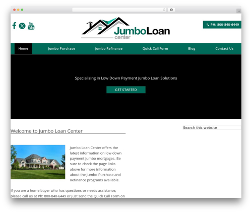 Genesis WordPress theme - jumboloancenter.com