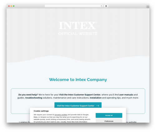 INTEX WordPress theme - intexcompany.com