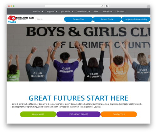WordPress theme Beaver Builder Theme - begreatlarimer.org