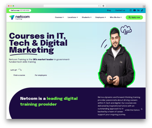 WordPress theme Platform81 Theme - www.netcomtraining.co.uk