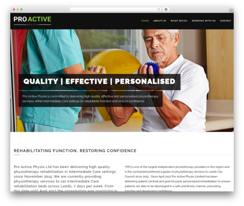 WordPress theme Proactive Physio - proactivephysioltd.com
