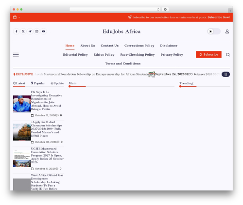 Blogsy WordPress website theme - edujobsafrica.com Blogsy WordPress website theme - edujobsafrica.com