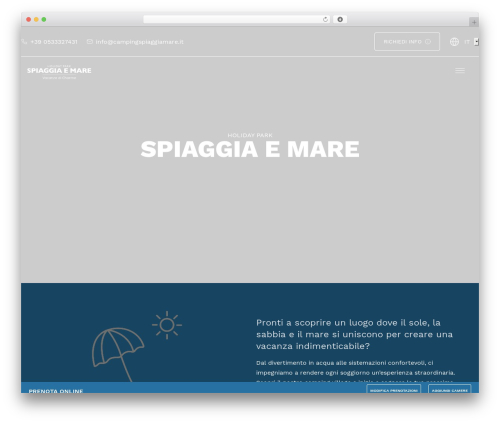 spiaggia-e-mare theme WordPress - campingspiaggiamare.com
