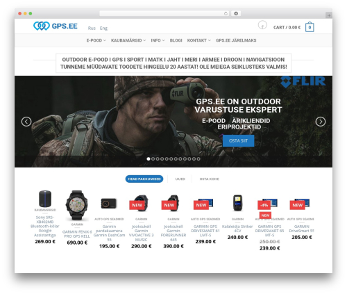 Theme WordPress Flatsome - gps.ee