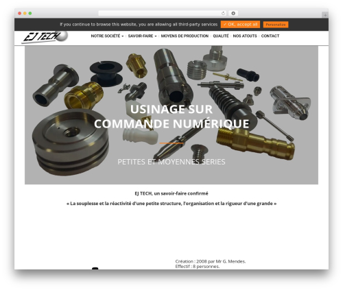 WordPress theme Attractor Theme - ej-tech.eu