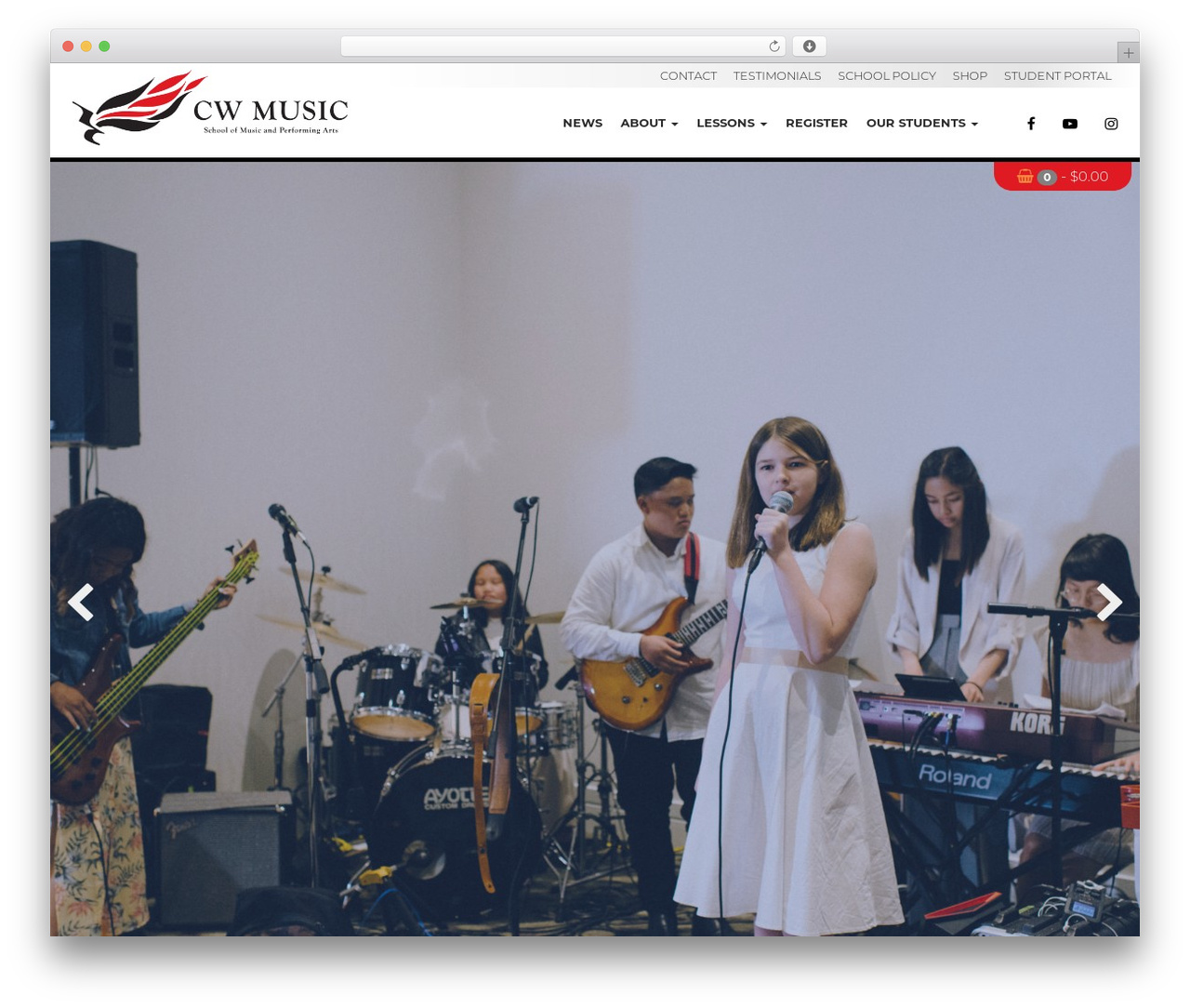 WordPress theme CW Music WP Theme - cwmusic.ca
