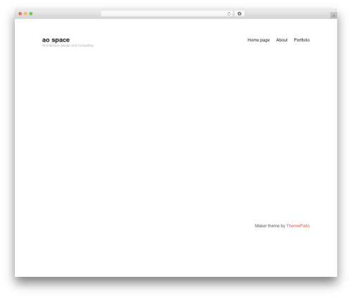 WordPress theme Maker - aospace.net
