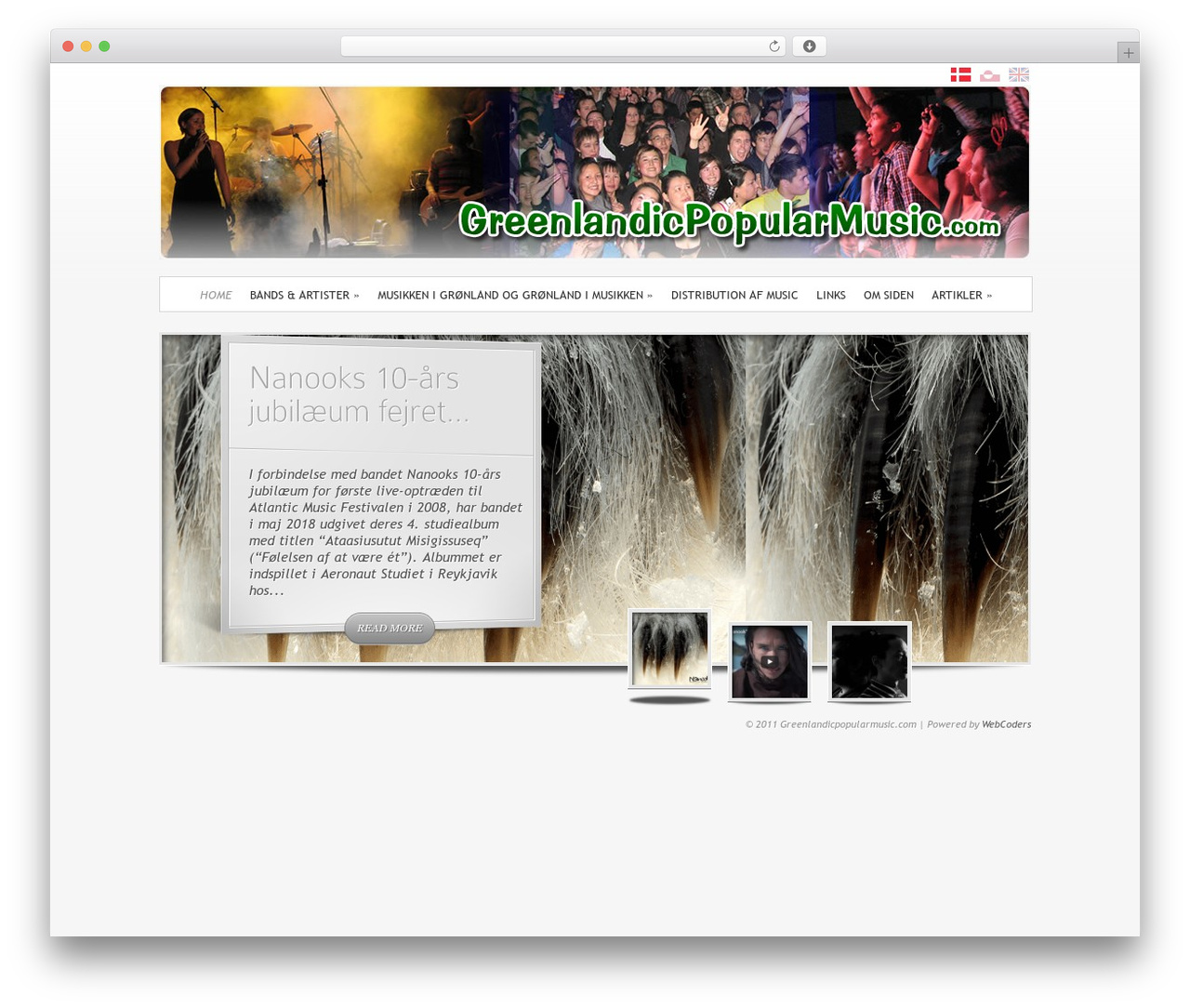 WordPress theme SimplePress - greenlandicpopularmusic.com
