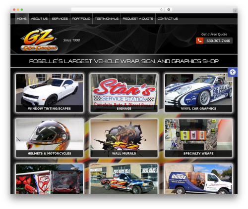 WordPress theme Triggerfish Responsive - gzsigndesigns.com