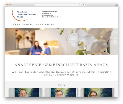 WordPress website theme e-unit Master Theme 3 - anaesthesie-praxis-ahaus.de