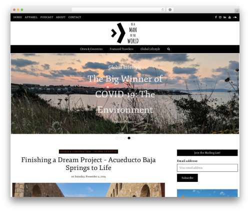 Writee Pro WordPress theme - beamanoftheworld.com