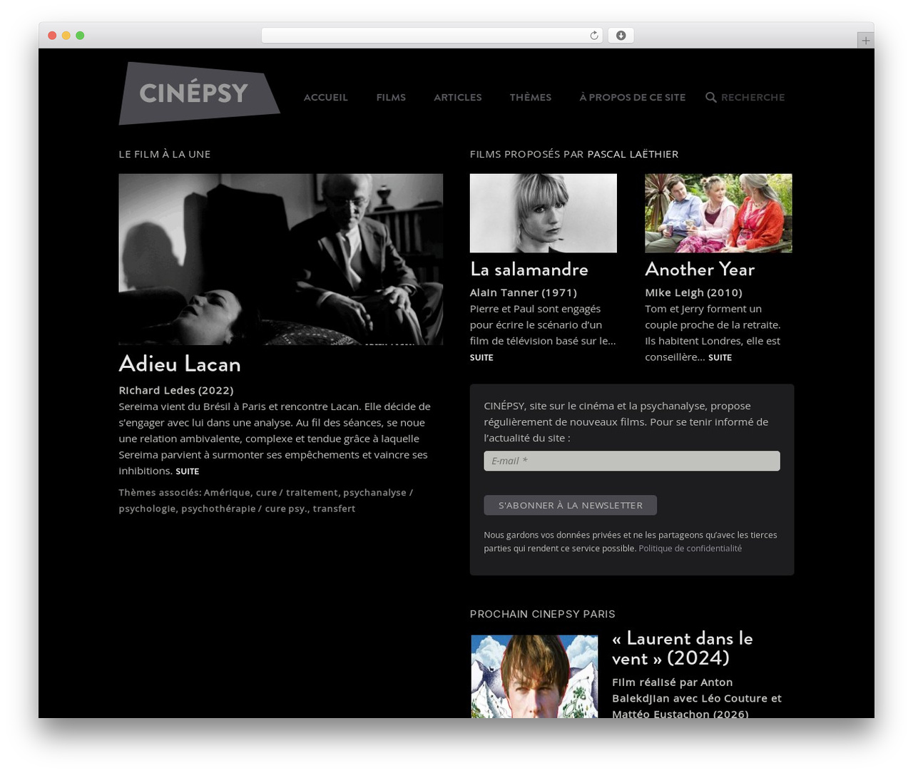 Cinepsy WordPress theme - cinepsy.com