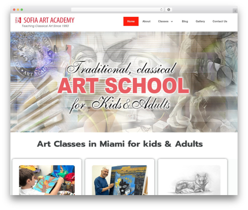 Kidso WordPress theme - artacademymiami.com