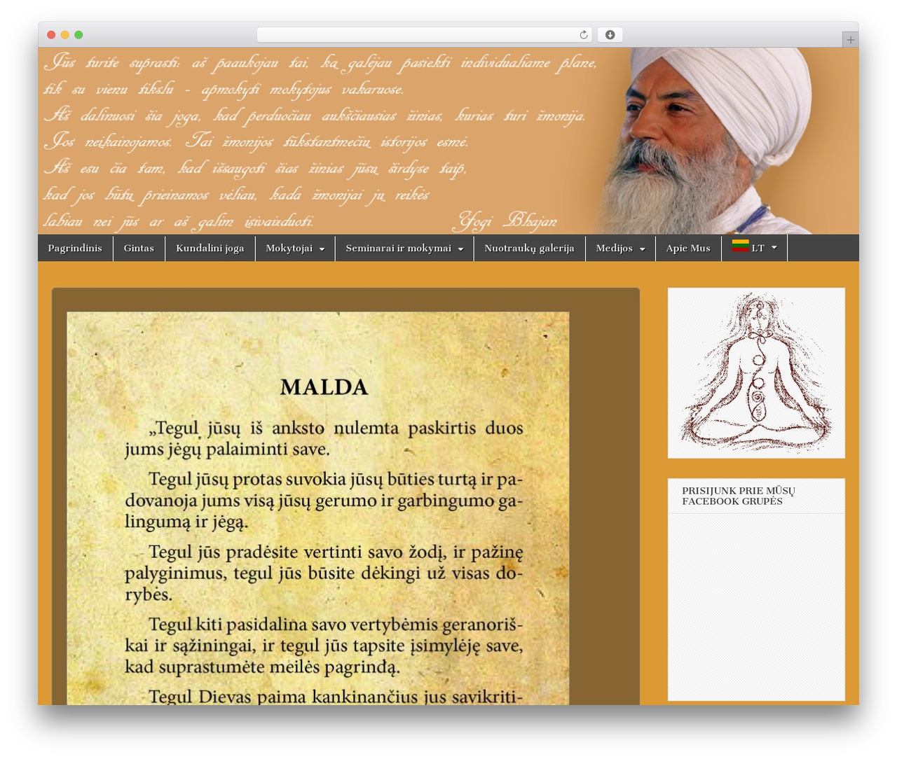 Magazine Basic theme WordPress - kundalini.lt
