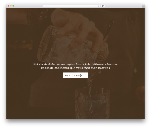 My custom theme WordPress theme - elixirdejoie.ch