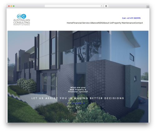 Ona free WordPress theme - australianconsulting.com.au