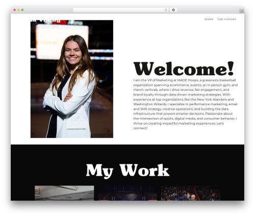 WordPress theme Plug Theme - aliciavining.com