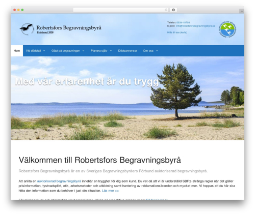 WordPress theme GeneratePress - robertsforsbegravningsbyra.se