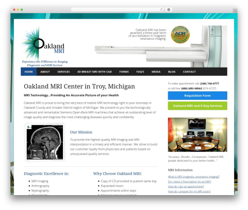 WP Theme WordPress theme - oaklandmri.com