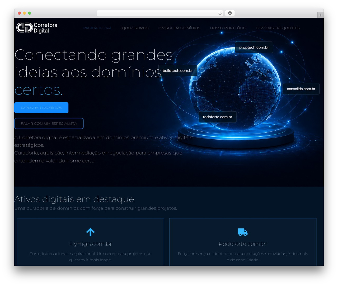 Adifier top WordPress theme - corretora.digital