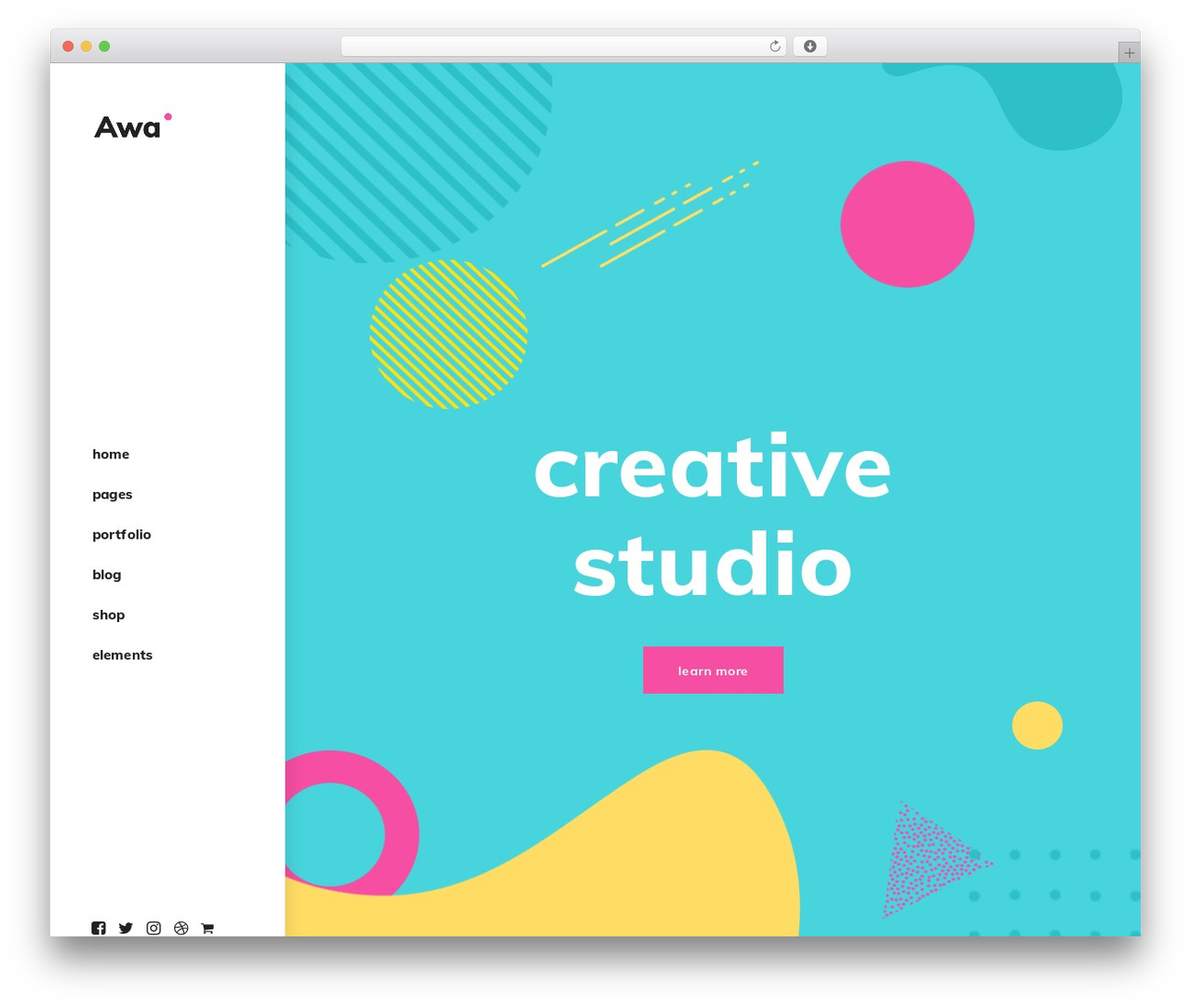 Awa top WordPress theme - awa.foxthemes.me