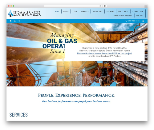 Beacon Theme company WordPress theme - brammer.com