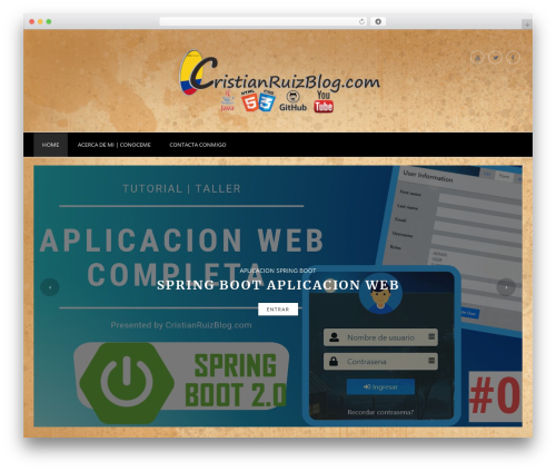 Bloge WordPress theme - cristianruizblog.com