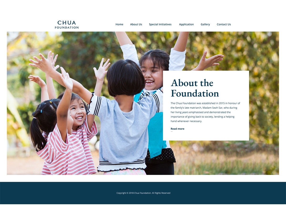 Chua Foundation premium WordPress theme by Ripplewerkz